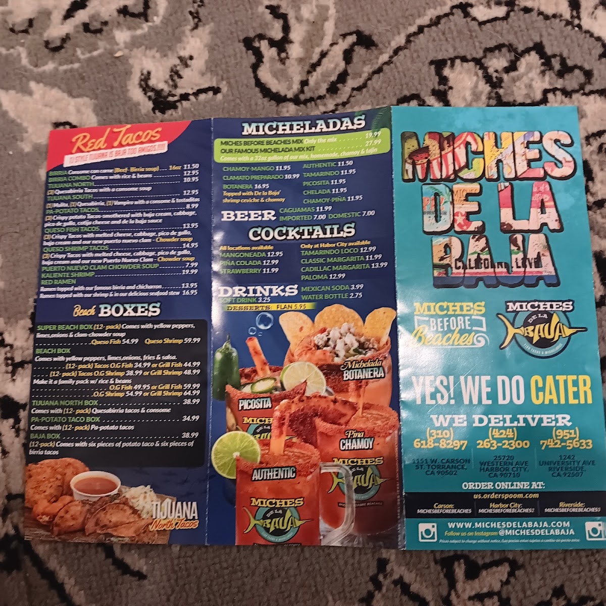 Miches De La Baja Menu - Image 3